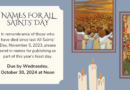 Names for All Saints’ Day