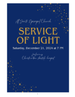 12 21 24 Service of Light