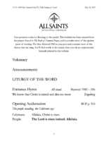 05 18 2025 Fifth Sunday of Easter