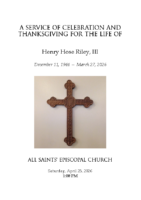 Henry Riley Celebration of Life