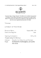 6 21 2026 Fourth Sunday after Pentecost