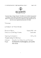 8 16 2026 Twelfth Sunday after Pentecost