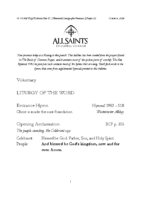 10 04 2026 Nineteenth Sunday after Pentecost